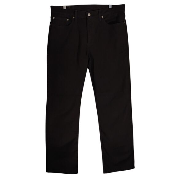 Levi's 514 jeans mens 36x32 black denim straight leg stretch Strauss NWOT - Picture 1 of 12